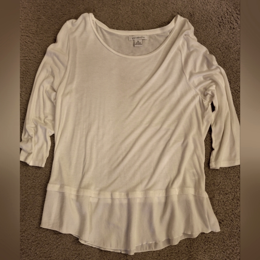 LIzClaiborne Women's White Top
